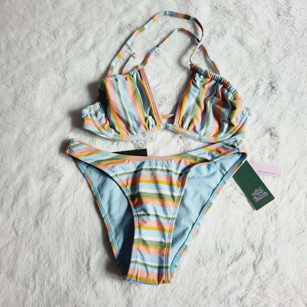 Juniors' Bikini Set (top & bottom), BT6-AB - Picture 1 of 8